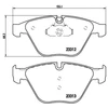 Image de Kit De Plaquettes De Frein, Frein À Disque Brembo Xtra Line P 06 054x Brembo P06054x Bmw