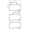 Image de Kit De Plaquettes De Frein, Frein À Disque Brembo Xtra Line P 23 134x Brembo P23134x Alfa Romeo