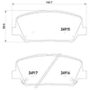 Image de Kit De Plaquettes De Frein, Frein À Disque Brembo Xtra Line P 30 065x Brembo P30065x Hyundai;Kia