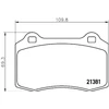 Image de Kit De Plaquettes De Frein, Frein À Disque Brembo Xtra Line P 36 020x Brembo P36020x Citroen;Daimler;Ds;Jaguar;Peugeot;Seat;Volvo