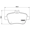 Image de Kit De Plaquettes De Frein, Frein À Disque Brembo Xtra Line P 50 091x Brembo P50091x Mercedes-Benz