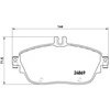 Image de Kit De Plaquettes De Frein, Frein À Disque Brembo Xtra Line P 50 093x Brembo P50093x Infiniti;Mercedes-Benz