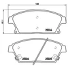 Image de Kit De Plaquettes De Frein, Frein À Disque Brembo Xtra Line P 59 077x Brembo P59077x Cadillac;Chevrolet;Opel;Vauxhall