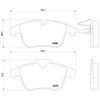 Image de Kit De Plaquettes De Frein, Frein À Disque Brembo Xtra Line P 61 106x Brembo P61106x Citroen;Peugeot
