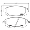 Image de Kit De Plaquettes De Frein, Frein À Disque Brembo Xtra Line P 78 013x Brembo P78013x Subaru