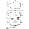 Image de Kit De Plaquettes De Frein, Frein À Disque Brembo Xtra Line P 85 075x Brembo P85075x Audi;Seat;Skoda;Spyker;Volkswagen