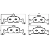 Image de Kit De Plaquettes De Frein, Frein À Disque Brembo Xtra Line P 85 164x Brembo P85164x Audi