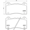 Image de Kit De Plaquettes De Frein, Frein À Disque P24202 Brembo Brembo P24202 Ford