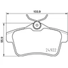 Image de Kit De Plaquettes De Frein, Frein À Disque P 06 102 Brembo Brembo P06102 Citroen;Ds;Peugeot