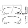 Image de Kit De Plaquettes De Frein, Frein À Disque Brembo Xtra Line P 54 017x Brembo P54017x Mitsubishi