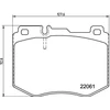 Image de Kit De Plaquettes De Frein, Frein À Disque P50145 Brembo Brembo P50145 Mercedes-Benz
