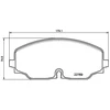 Image de Kit De Plaquettes De Frein, Frein À Disque P85176 Brembo Brembo P85176 Volkswagen