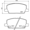 Image de Kit De Plaquettes De Frein, Frein À Disque P07012 Brembo Brembo P07012 Chevrolet;Opel;Vauxhall