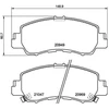 Image de Kit De Plaquettes De Frein, Frein À Disque P54061 Brembo Brembo P54061 Mitsubishi