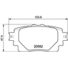 Image de Kit De Plaquettes De Frein, Frein À Disque P83174 Brembo Brembo P83174 Lexus;Subaru;Suzuki;Toyota