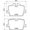 Image de Kit De Plaquettes De Frein, Frein À Disque P06114 Brembo Brembo P06114 Bmw;Toyota
