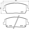 Image de Jeu De Plaquettes De Frein, Frein À Disque P 30 116 Brembo Brembo P30116 Hyundai;Kia