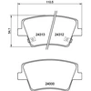 Image de Jeu De Plaquettes De Frein, Frein À Disque P 30 117 Brembo Brembo P30117 Hyundai
