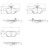 Image de Jeu De Plaquettes De Frein, Frein À Disque P49064 Brembo Brembo P49064 Mazda