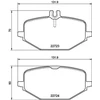 Image de Kit De Plaquettes De Frein, Frein À Disque Plaquette De Frein Directionnelle P50161 Brembo Brembo P50161 Mercedes-Benz