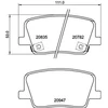 Image de Kit De Plaquettes De Frein, Frein À Disque P 77 003 Brembo Brembo P77003 Kg Mobility;Ssangyong