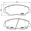 Image de Jeu De Plaquettes De Frein, Frein À Disque P 28 035x Brembo Brembo P28035x Honda