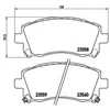 Image de Jeu De Plaquettes De Frein, Frein À Disque P 78 010x Brembo Brembo P78010x Mitsubishi;Subaru