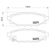 Image de Jeu De Plaquettes De Frein, Frein À Disque P78020x Brembo Brembo P78020x Subaru;Toyota
