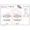Image de Jeu De Plaquettes De Frein, Frein À Disque P 85 121x Brembo Brembo P85121x Skoda;Volkswagen