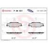 Image de Jeu De Plaquettes De Frein, Frein À Disque P 09 031 Brembo Brembo P09031 Cadillac