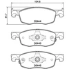 Image de Jeu De Plaquettes De Frein, Frein À Disque P 83 185 Brembo Brembo P83185 Mazda;Toyota