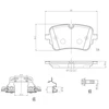 Image de Jeu De Plaquettes De Frein, Frein À Disque P 85 Brembo Brembo P85190 Audi;Volkswagen