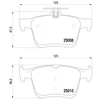 Image de Jeu De Plaquettes De Frein, Frein À Disque P 85 125e Brembo Brembo P85125e Audi;Skoda;Volkswagen