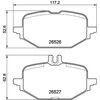 Image de Jeu De Plaquettes De Frein, Frein À Disque P 50 172 Brembo Brembo P50172 Mercedes-Benz