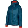 Image de La Sportiva - Alpine Guide Primaloft Hoody W - Doudoune femme Storm Blue / Cherry Tomato - XS