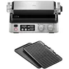 Image de Braun MultiGrill 7 CG 7040, Appareil Panini Électrique avec Contrôle Électronique, 2 Thermostats Indépendants, 3 Positions de Cuisson, Plaques Lavables au Lave-Vaisselle, 2000 W, Noir/Inox en occasion ou reconditionné