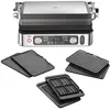 Image de Braun MultiGrill9 CG9167, Grille Électrique à Contrôle Électronique, 2 Thermostats Indépendants, 3 Positions de Cuisson, Sonde Thermique, Fonction BOOST, Ensemble Plaques Grill+Lisses+Gaufres, 2200W en occasion ou reconditionné