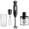 Image de Braun MultiQuick 5 Pro - Mixeur Plongeant avec mini hachoir et Fouet pour Soupes, Smoothies et Purées Bébé, 25 Vitesses, Verre Doseur, 1000W, Noir (MQ55236M) en occasion ou reconditionné