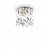 Image de Plafonnier Chrome en cristal MOONLIGHT 8 ampoules