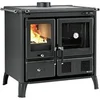 Image de Cuisinière à bois La Gardenia 16 Steel - Acier émaillé noir anthracite - Four 55L