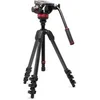 Image de Trépied vidéo en carbone avec rotule fluide à base plate type 502 - MVK502055CXPROV