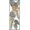 Image de Décoration murale encadrée "Too" design feuilles - Métal - Multicolore - 88,5 x 30,5 x 3 cm