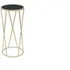 Image de Table d'Appoint Design "Milla" 75cm Noir & Or