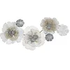 Image de Décoration Murale en Métal "Flowery" Design floral 119cm Multicolore