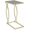 Image de Table d'Appoint Design "Glam" 60cm Noir & Or