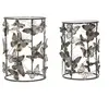Image de Lot de 2 Tables d'Appoint "Butterfly" 55cm Multicolore