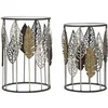 Image de Lot de 2 Tables d'Appoint "Feuilles" 55cm Multicolore