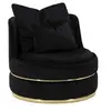 Image de Fauteuil rond en tissu Paris 84 x 72 cm