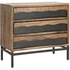 Image de Commode 3 Tiroirs en Bois "Yellowstone" 88cm Marron