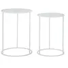 Image de Lot de 2 Tables d'Appoint Gigognes "Cour" 60cm Blanc